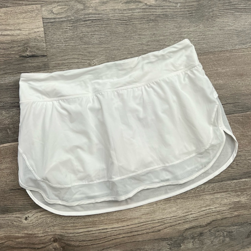Lululemon White Tennis Skirt